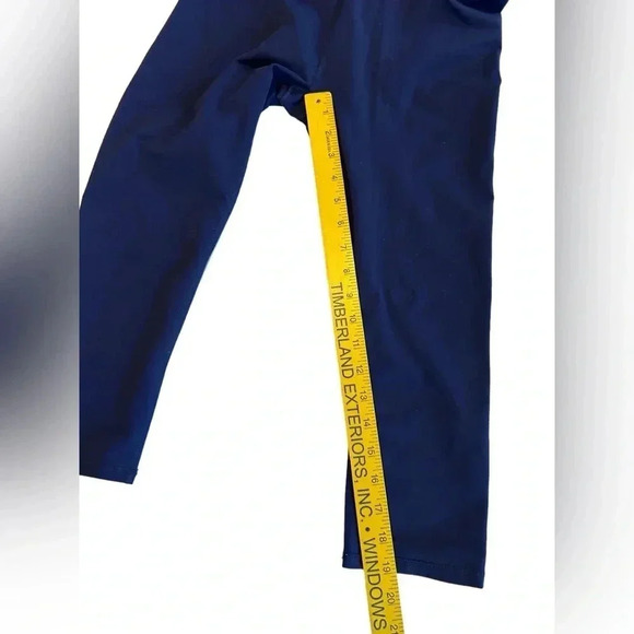 Fabletics Capri Leggings Women Sm Blue Green Fold-over High Waist Yoga Athletic. - Picture 7 of 11